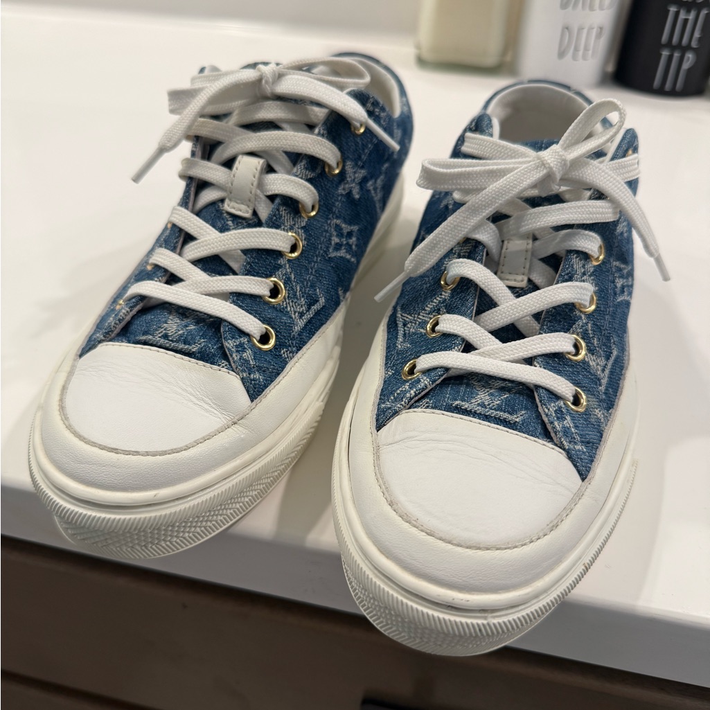 Louis Vuitton Blue Denim Sneakers